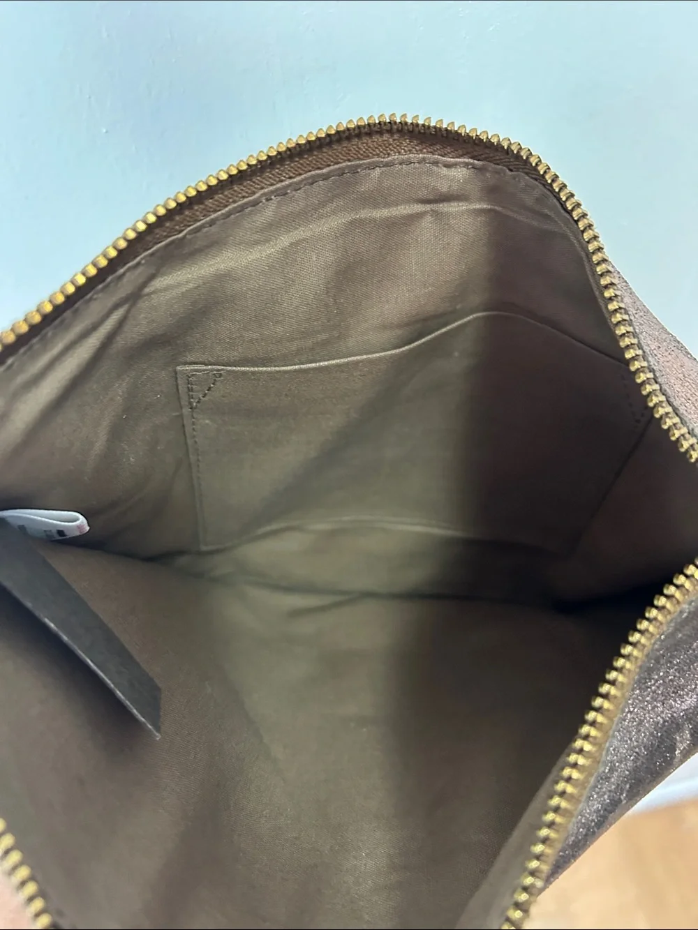 Anthropologie EAST Metallic Bronze Crossbody Bag